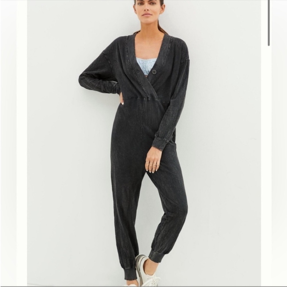 Daily Practice by Anthropologie Surplice Jumpsuit Small